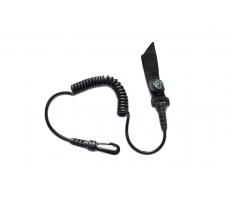 Kayak paddle leash with compass